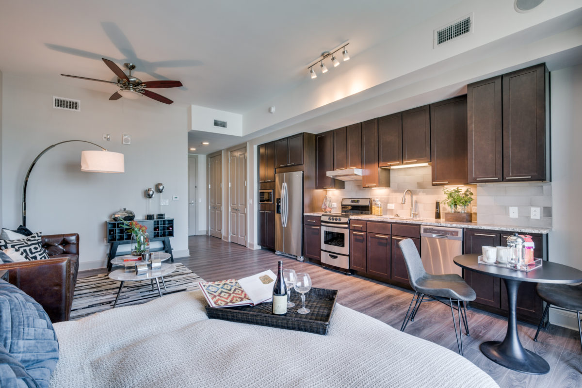 Studio Layout at The McCarthy Apartments in Memorial City Houston